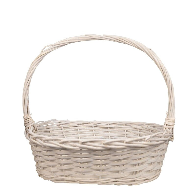 Willow White Basket Small