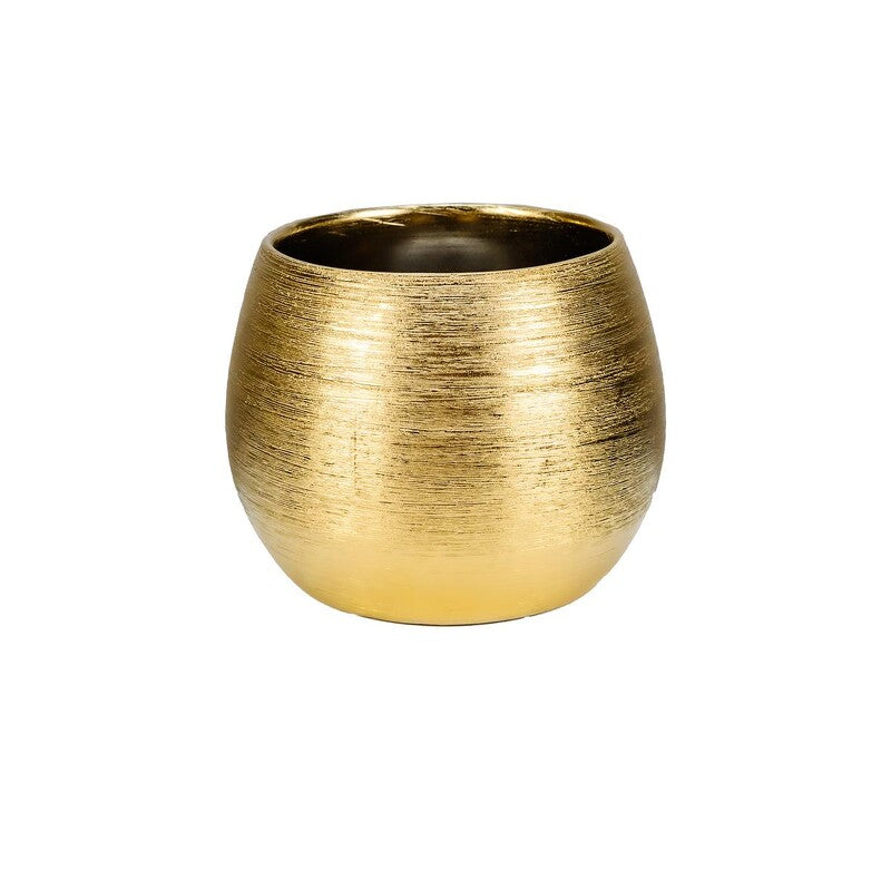 Ceramic Flower Pot Glam Gold
