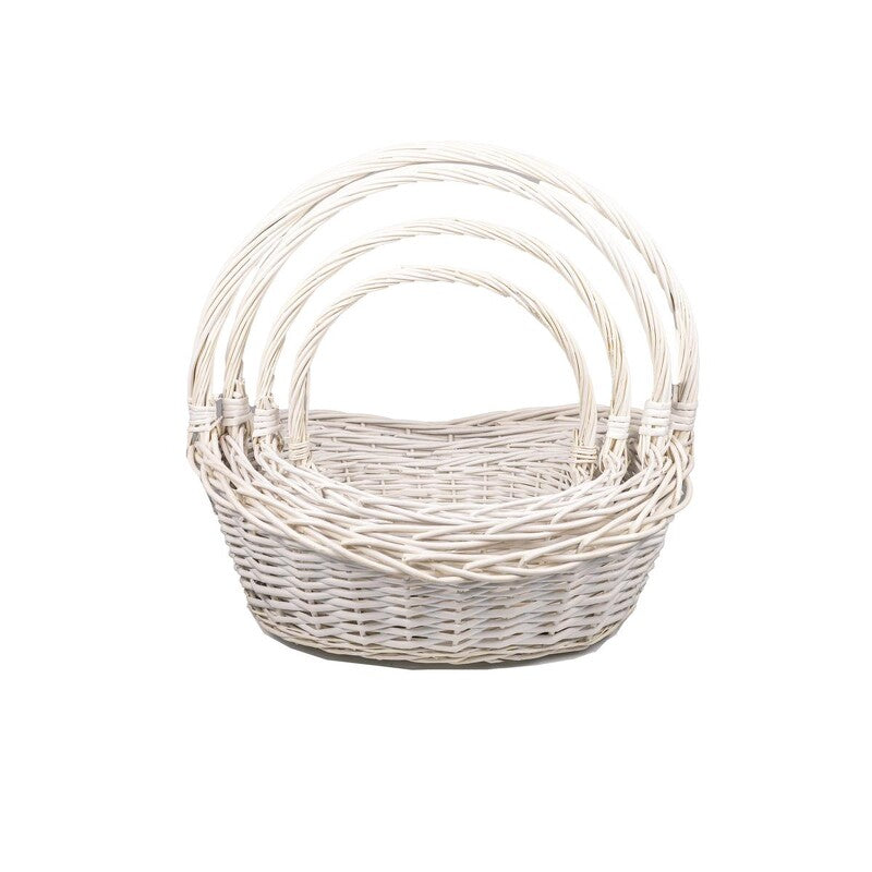 Willow White Basket Small