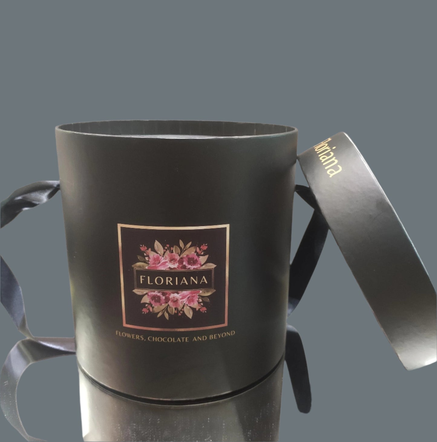 Floriana Round Box Black SMALL