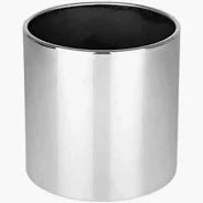 CERAMIC FLOWER POT GLAM SILVER