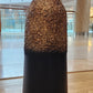 Ceramic Flower Vase Gold and Black