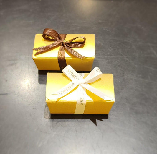 Cute Gold Box with 2pc Chocolate