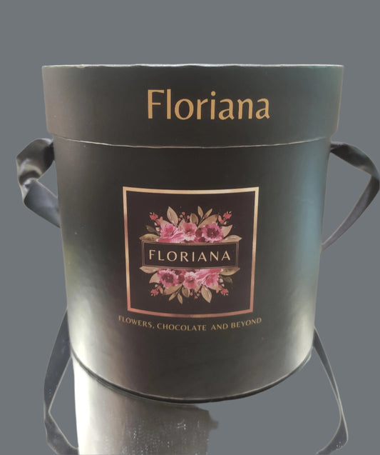 Floriana Round Box Black SMALL