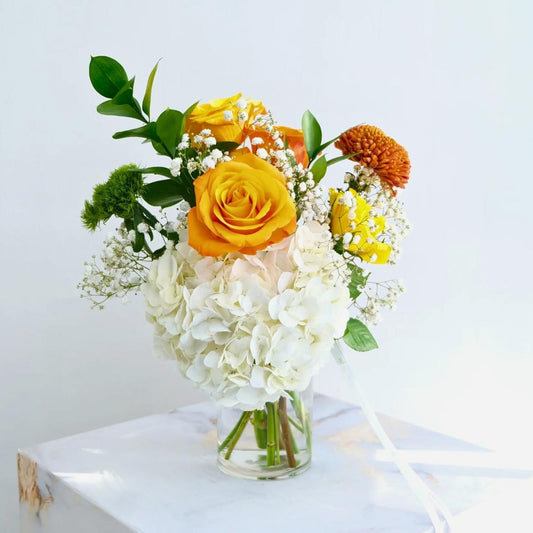 Orange Arrangement with Vase